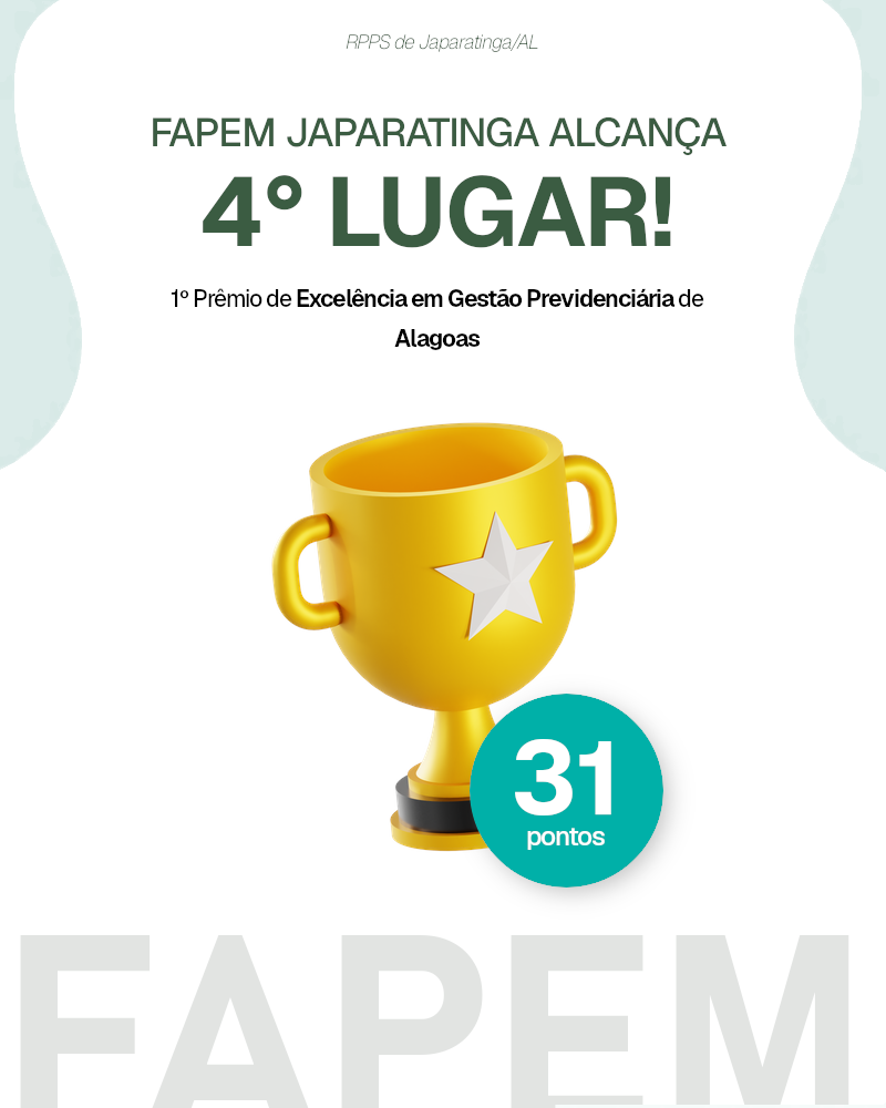 Reconhecimento à Gestão Previdenciária de Japaratinga